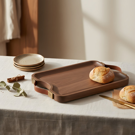 Wooden Tray Set 2 Pcs